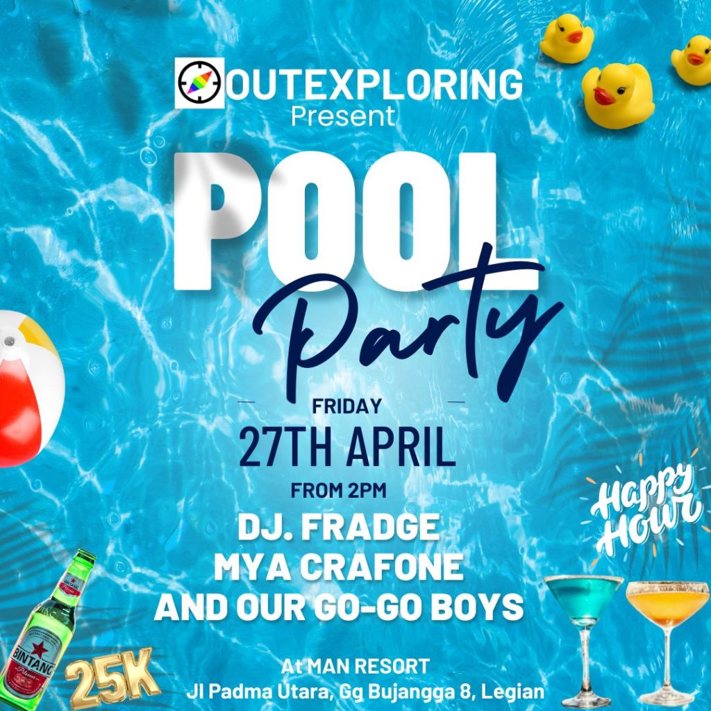 Blue and White Modern Summer Pool Party Event flyer (Facebook Video)-2